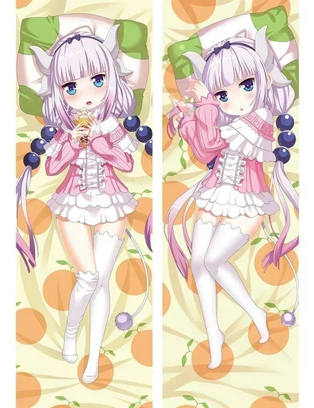 WAIFU Anime Kobayashi Dragon Maid Kanna Kamui Dakimakura Pillow Case