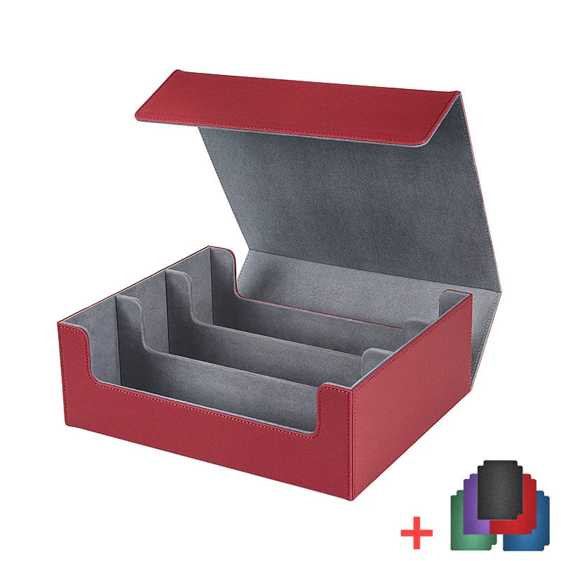 **** Storage Box for 1800+ Trading Cards PU Leather Magnetic Closure Case