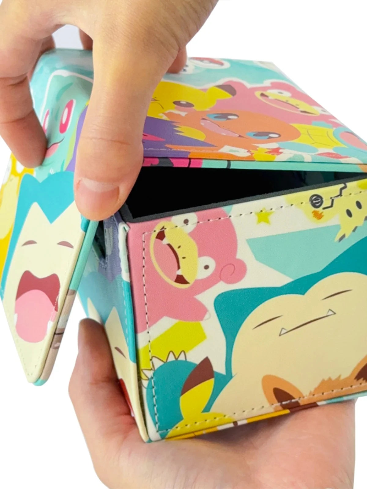 Big Size Anime Pokemon Figure Deck Box for Trading Cards PU Leather