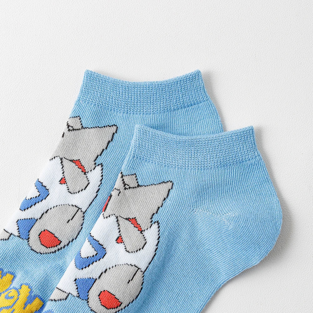 5Pairs BANDAI Pokemon Anime Socks Hip Hop Street Fashion Casual Socks