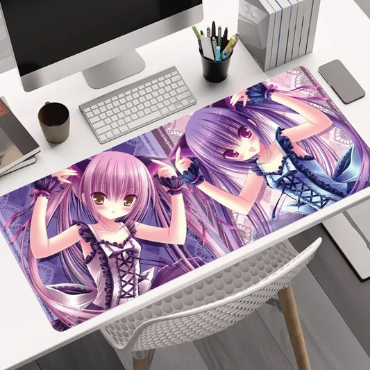 XXL Anime Girl Desk Mat – Gothic Twins Edition