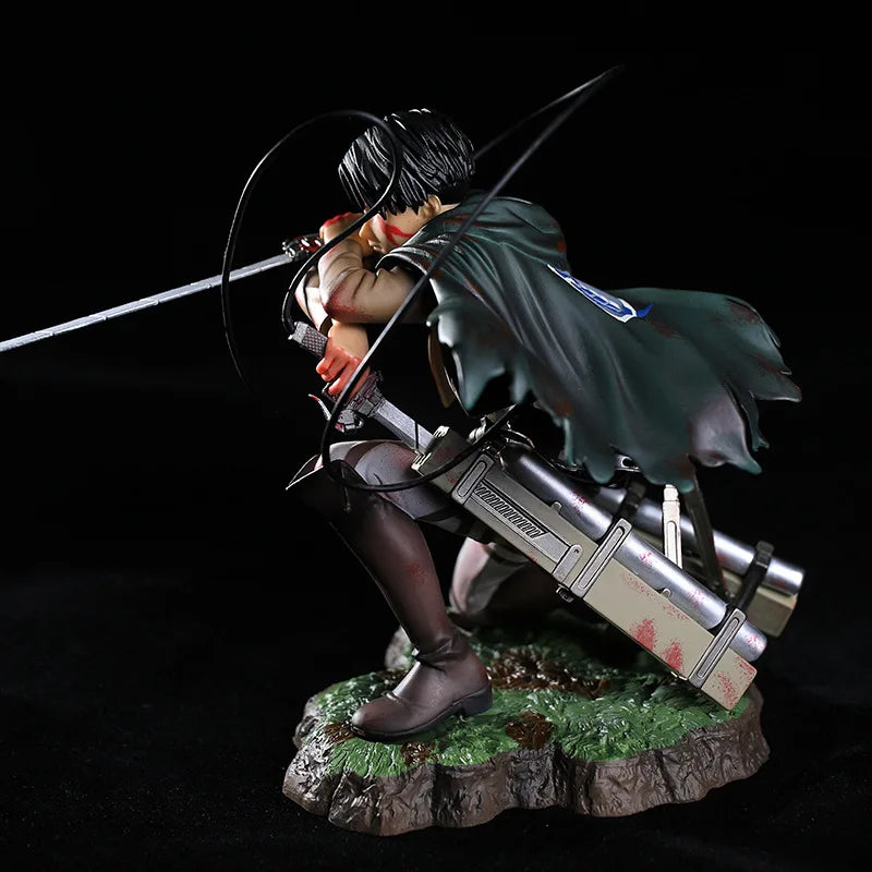 Anime Attack on Titan Levi Ackerman PVC Action Figure Model Toy
