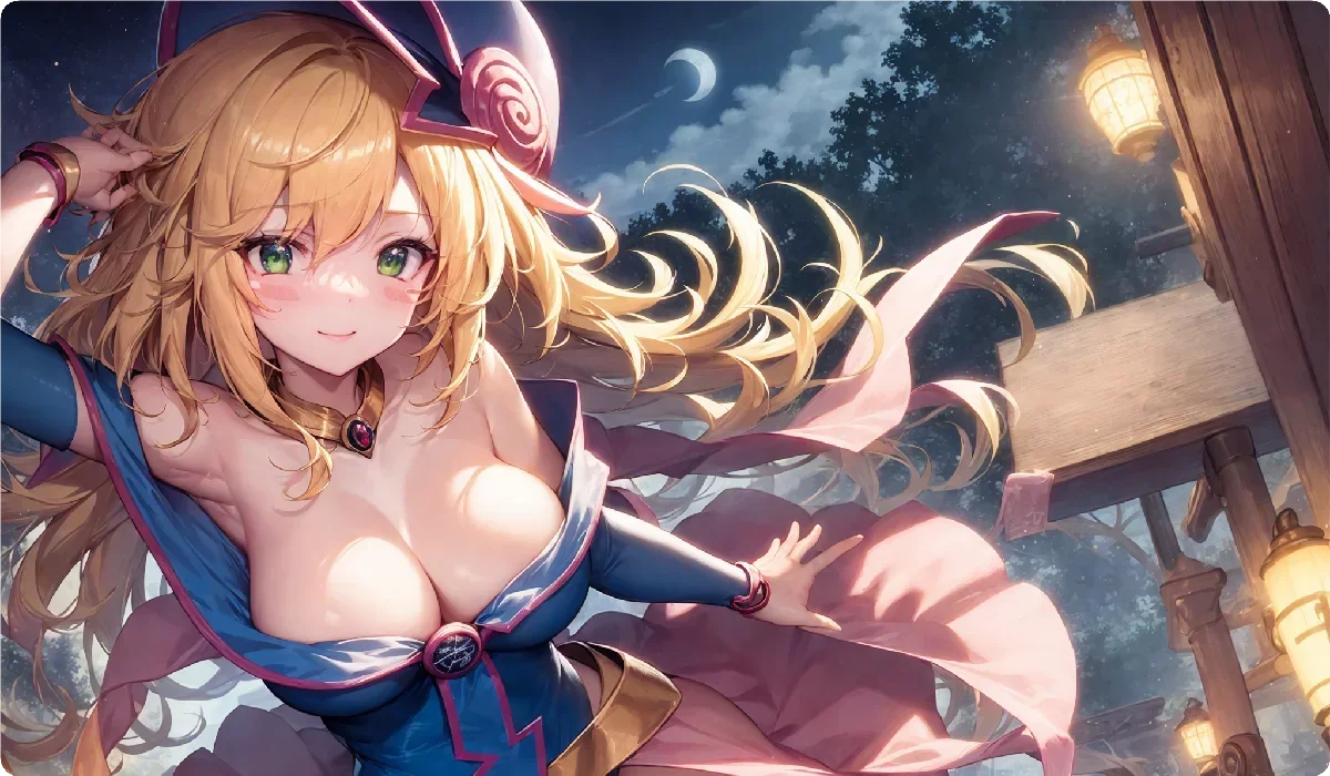 YuGiOh Dark Magician Girl Playmat Rubber Gaming Mouse Pad 600x350mm