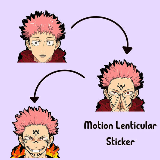 Itadori Yuji / Sukuna 3D Motion Sticker – Jujutsu Kaisen Anime Decal