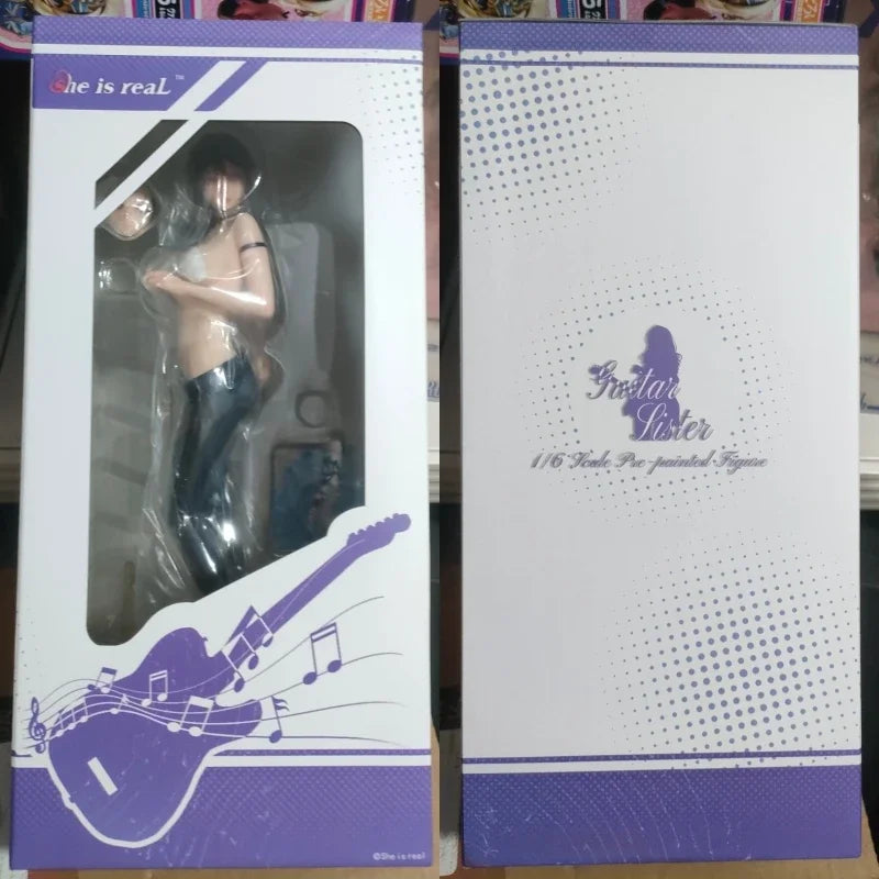TYCTOYS 27cm Hitomio She Is Real Guitar Sister Anime Figure Model Toy