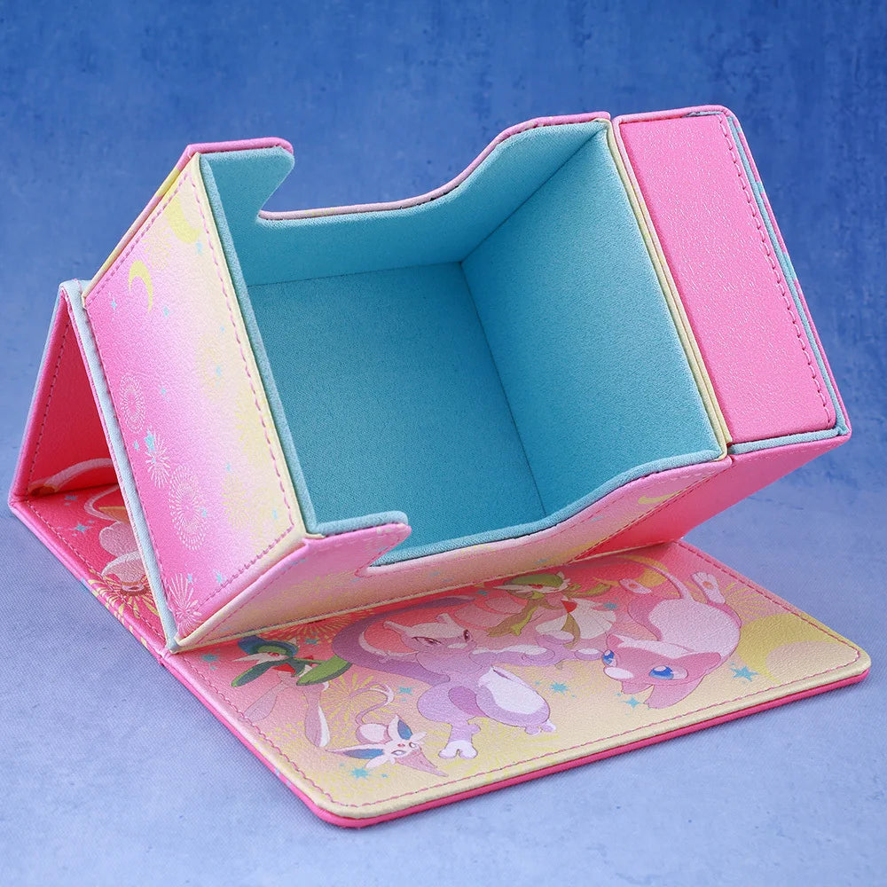 **** Gacha Deck Box for PTCG Cards Trading Card Storage with Display Window