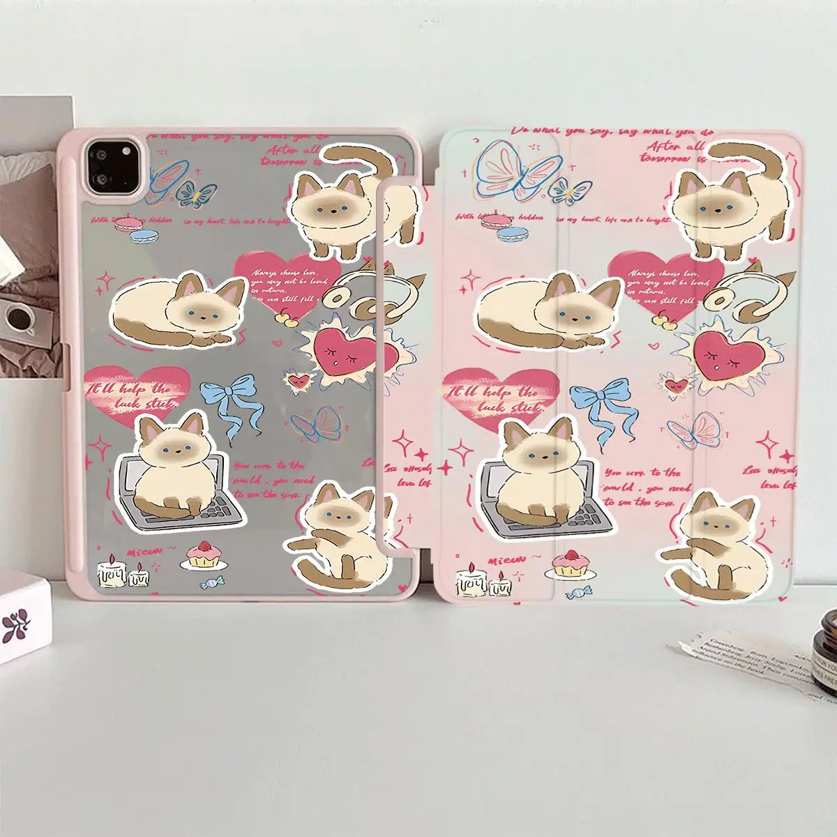 Musical Cat Smart Case for iPad 10.2 11 12.9 Air Pro 6th 5th 2025