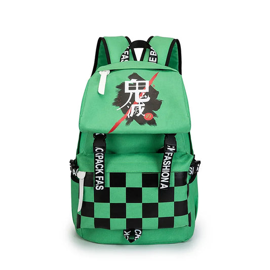 Demon Anime Waterproof Sport Backpack Gym Bag for Men Women Kids