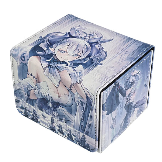 Anime Card Deck Box for YGO MTG 100 Card Storage PU Leather Case