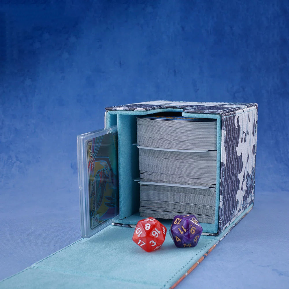 **** Gacha Deck Box for PTCG Cards Trading Card Storage with Display Window