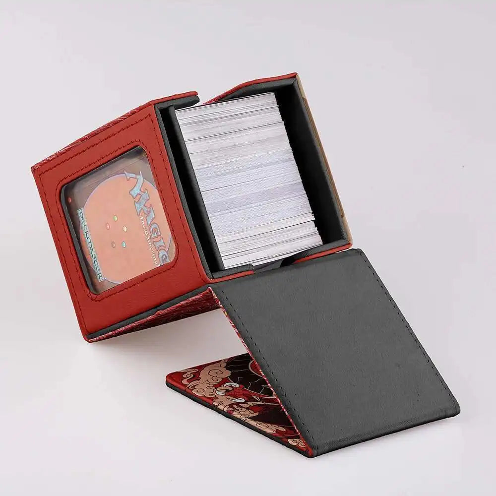 **** TCG 100+ Card Capacity Deck Box Dragon Design Durable Storage for YGO Magic