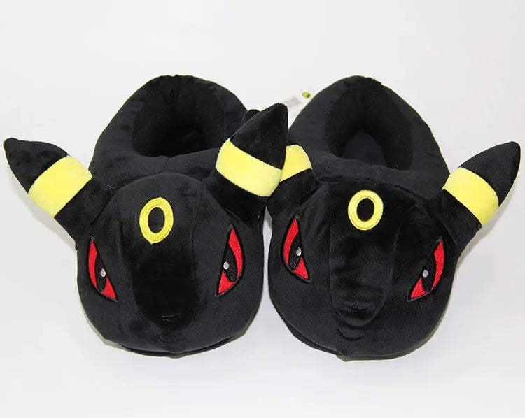 Pokemon Snorlax Plush Slippers Winter Warm Cotton Shoes Couple Gift