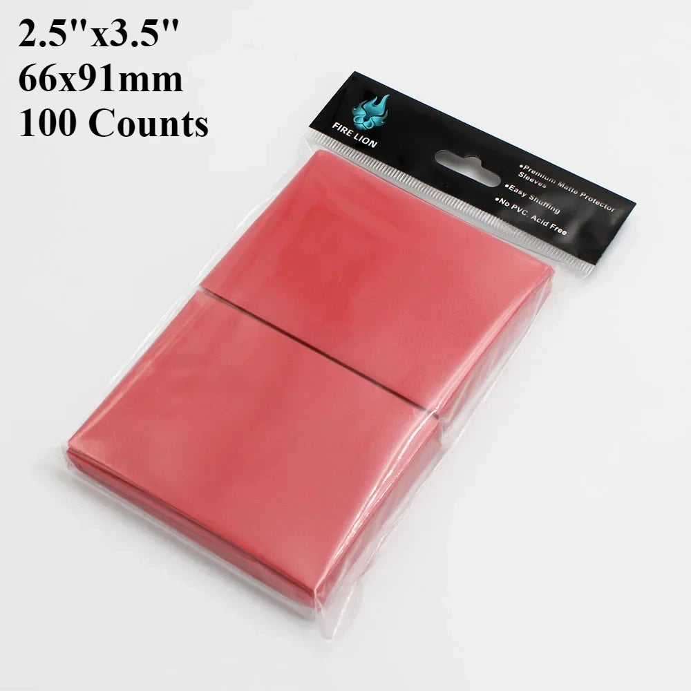 RyshePro Matte Card Sleeves – 66 × 91 mm (Standard / Pokémon & MTG Size) – 100 ct – Rainbow Color Range