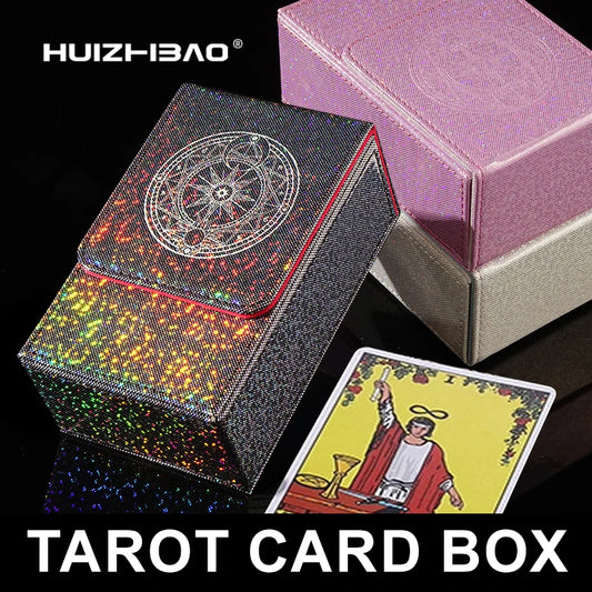 PU Leather Tarot Card Box Case Magnetic Closure Fits Standard Decks