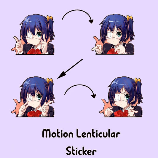 Takanashi Rikka 3D Motion Sticker – Chunibyo Anime Decal