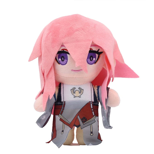 Genshin Impact Yae Miko Plush Doll – 8-Inch Shrine Maiden Soft Toy