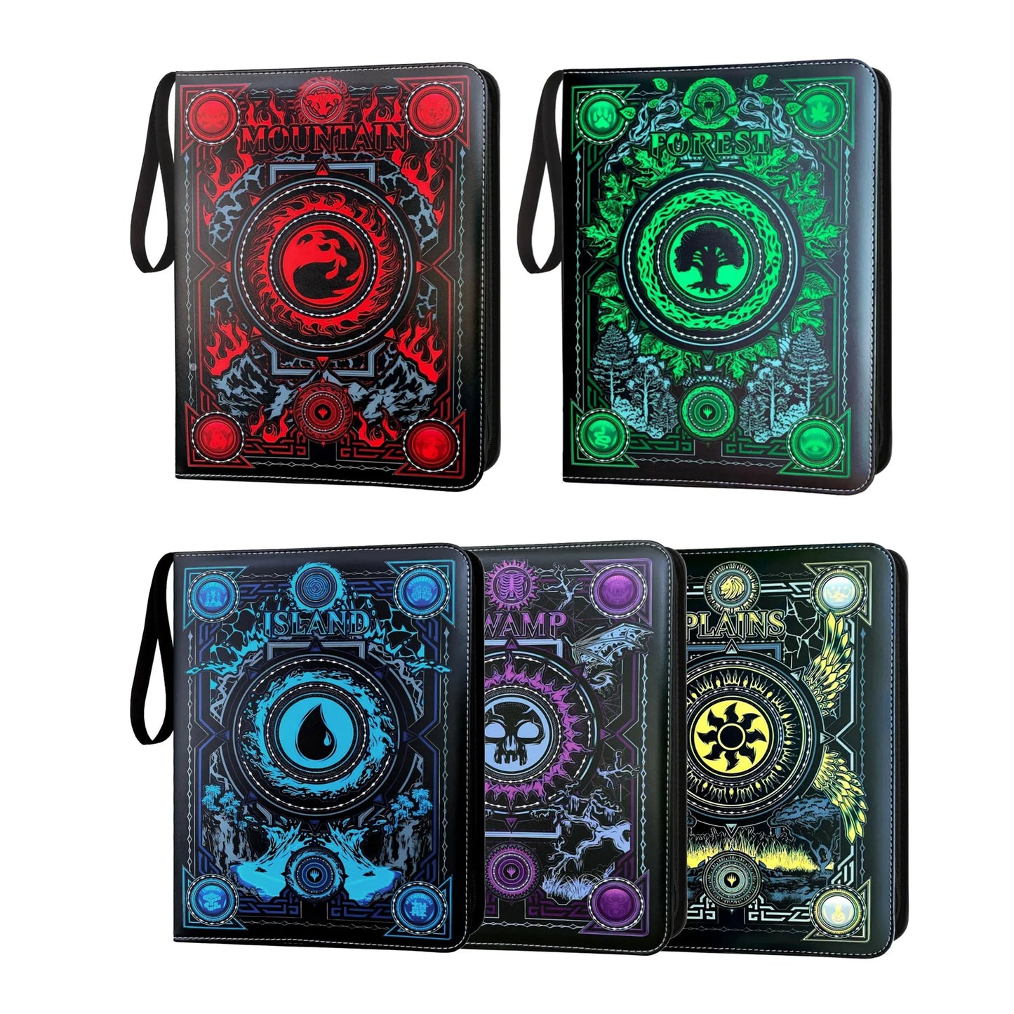 9 Pocket Card Binder with Sleeves for MTG TCG Yu-Gi-Oh Collector Album