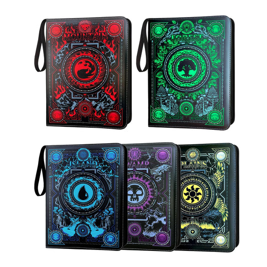 9 Pocket Card Binder with Sleeves for MTG TCG Yu-Gi-Oh Collector Album