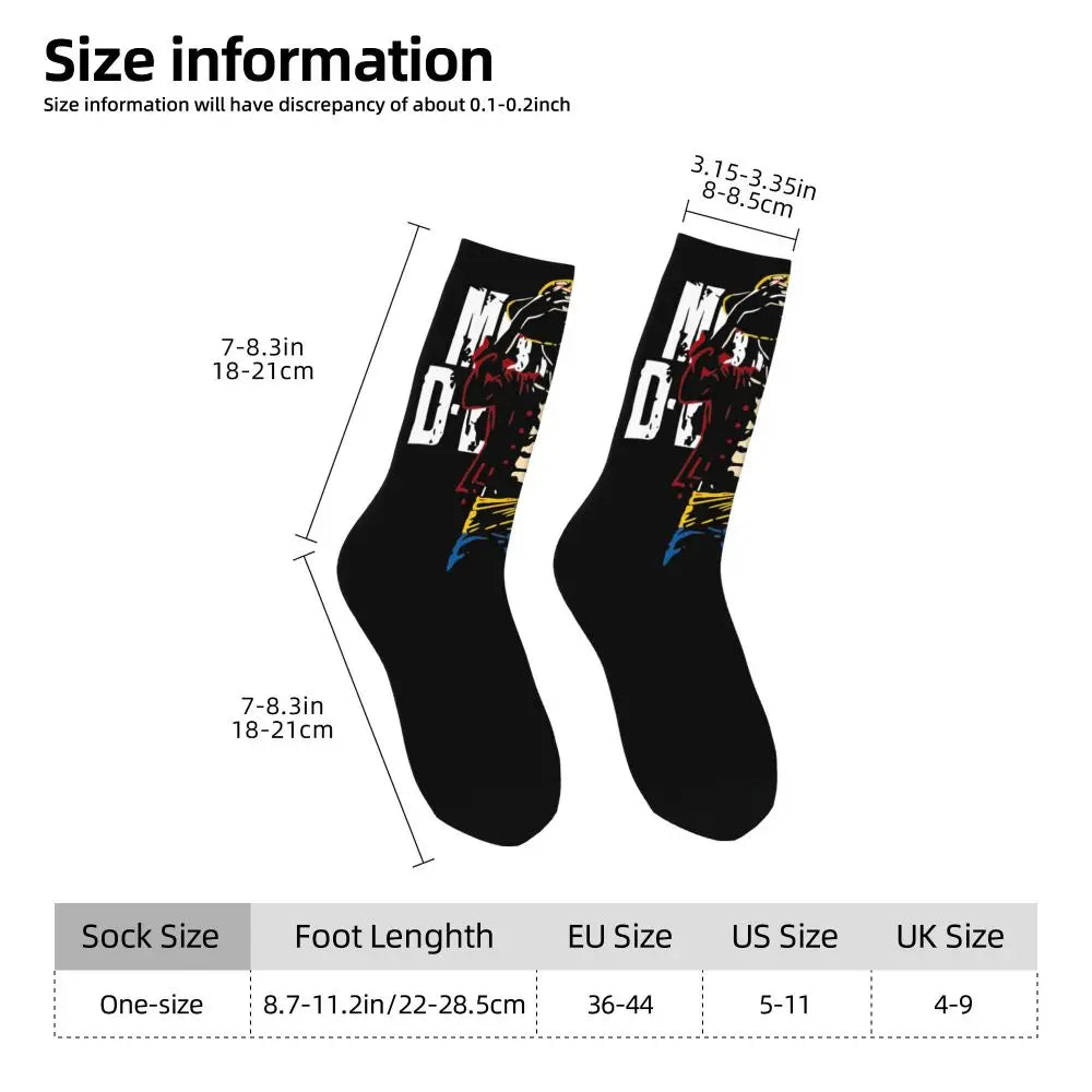 Fashion Men's Socks Harajuku Anime Luffy Zoro Law Crew Unisex Socks