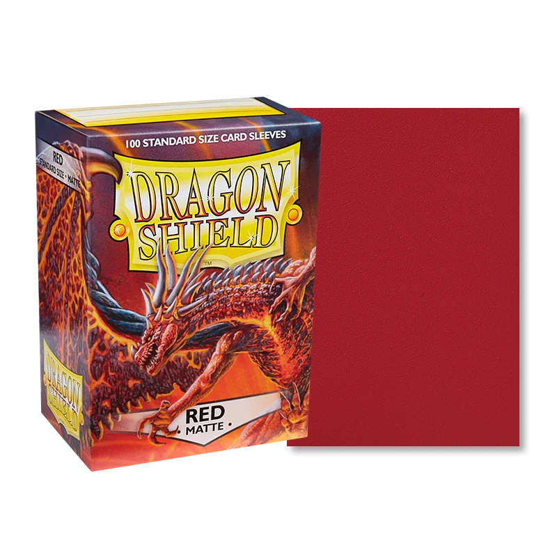100 PCS Colorful Matte Card Sleeves Dragon Shield TCG Cards Protector