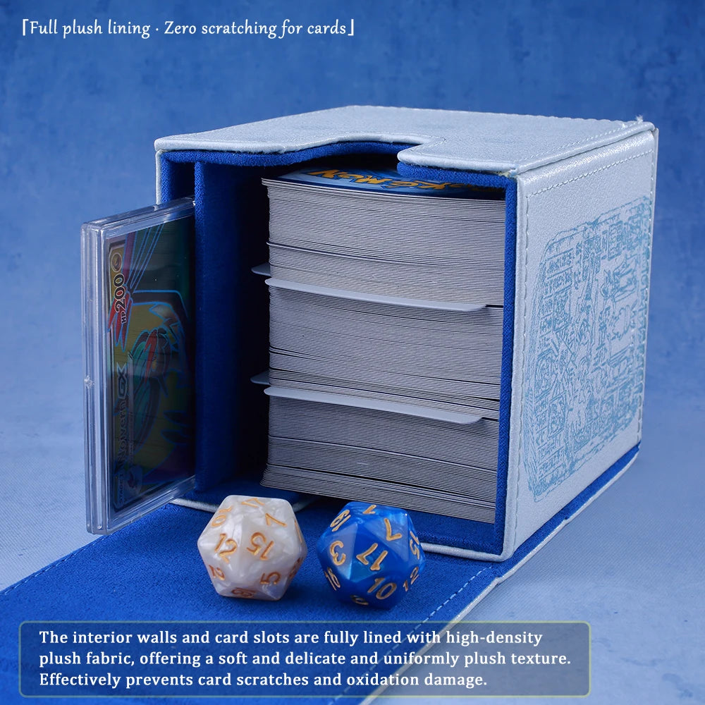 Maiden of White Dragon TCG Deck Box Magnetic PU Leather 120+ Cards