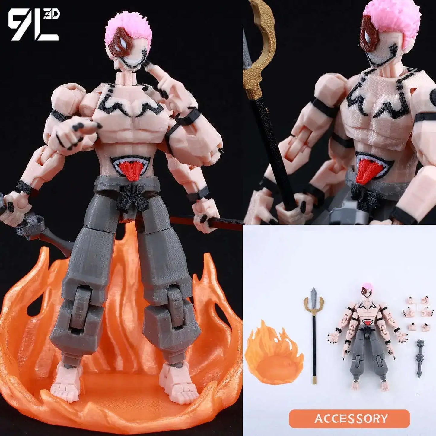 **** 9L3D Printed Jujutsu Kaisen Action Figures Sukuna Yuji Yuta Gojo