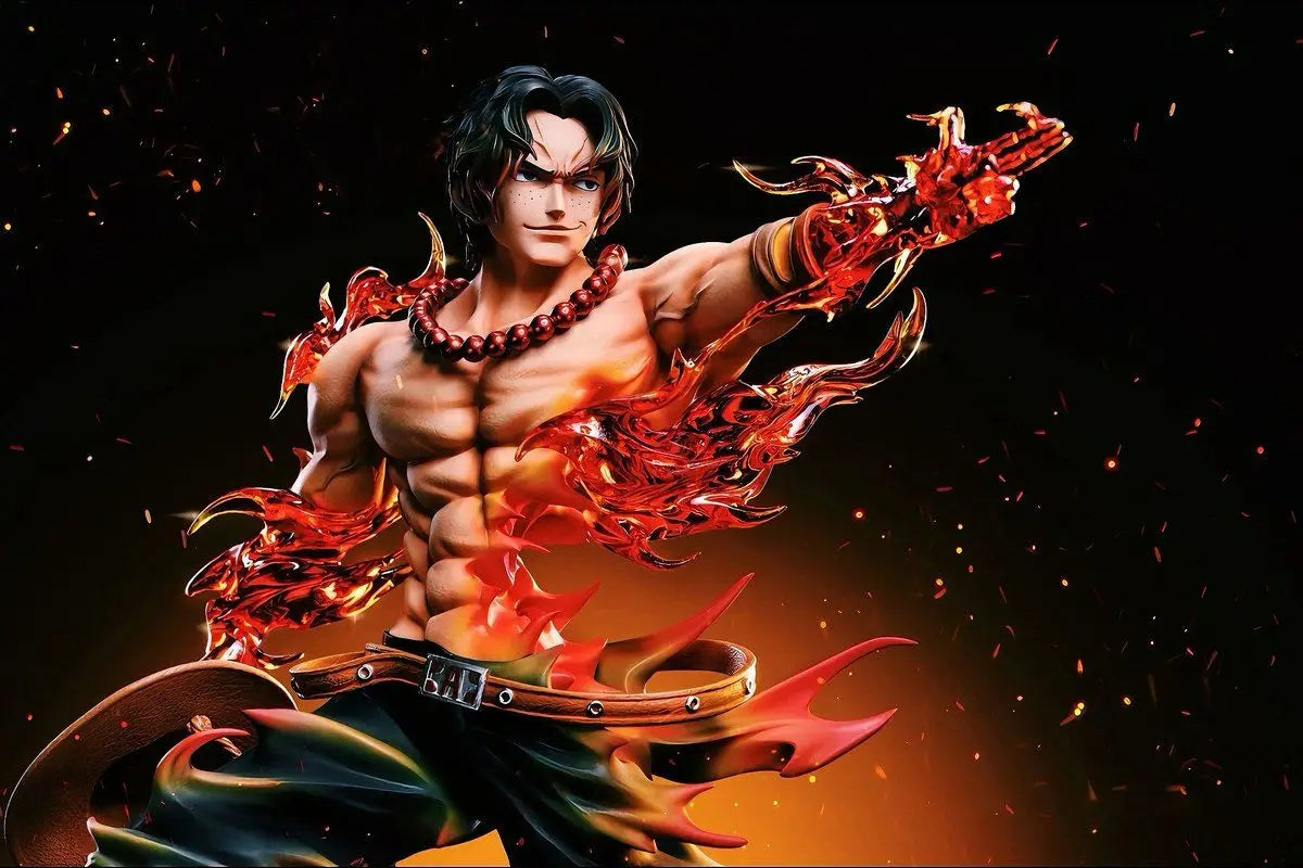 10.2" Ace Figure – One Piece PVC Fire Fist Anime Statue