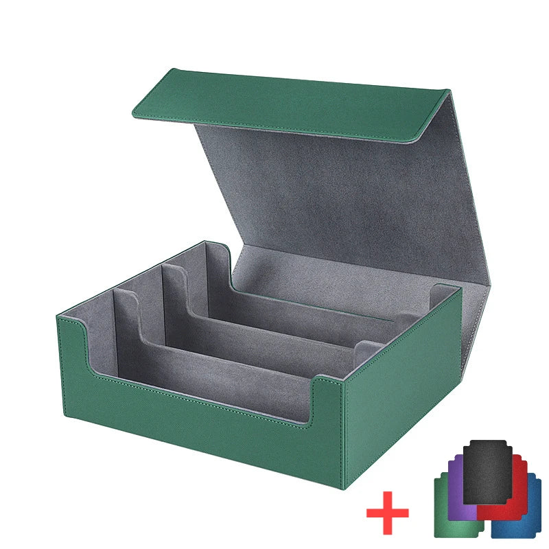 **** Storage Box for 1800+ Trading Cards PU Leather Magnetic Closure Case