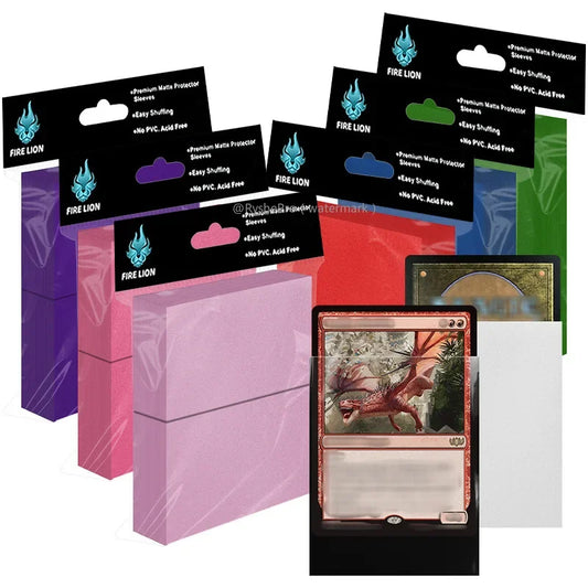 Fire Lion Matte Card Sleeves – 66x91mm (100 Pack)
