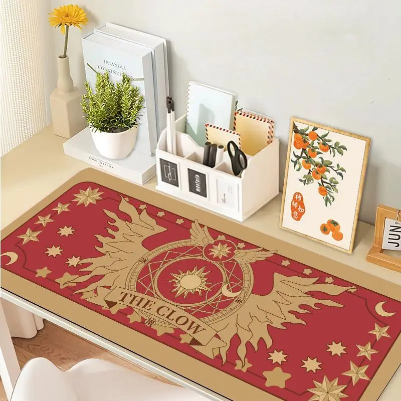 Magic Girl Cute XXL Mouse Pad Large Kawaii Desk Pad for Office Gaming