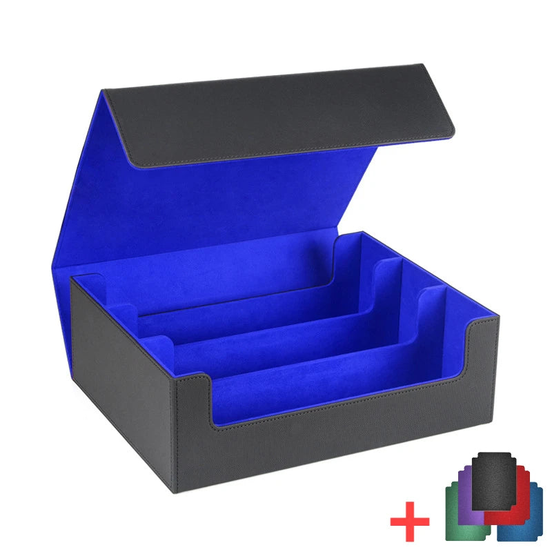 **** Storage Box for 1800+ Trading Cards PU Leather Magnetic Closure Case