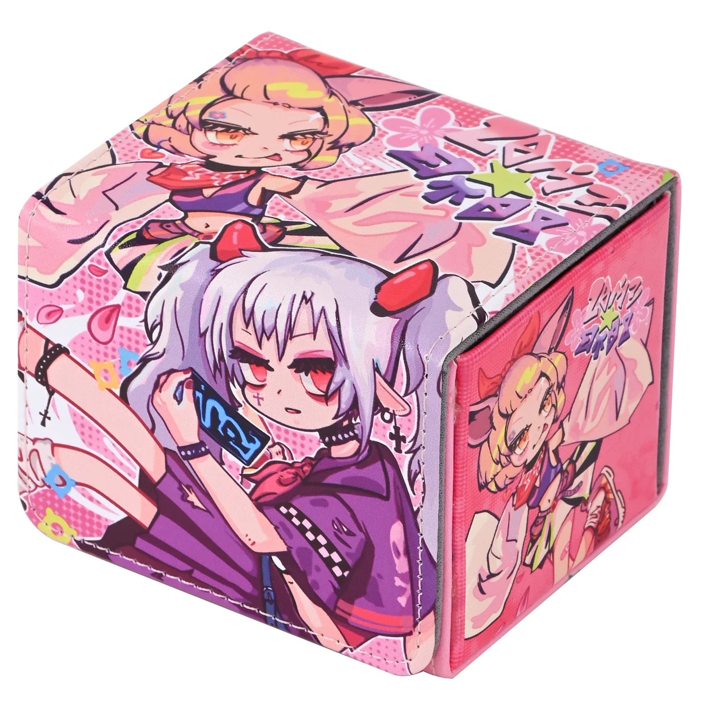 Yugioh Black Magician Girl PU Leather Deck Box Trading Card Storage