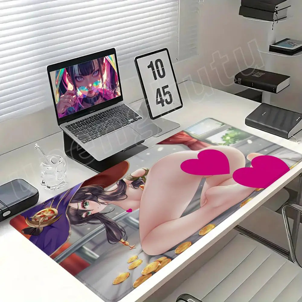 NSFW Sorceress Anime Girl XXL Gaming Mouse Pad Sexy Desk Mat Non-Slip Rubber Playmat