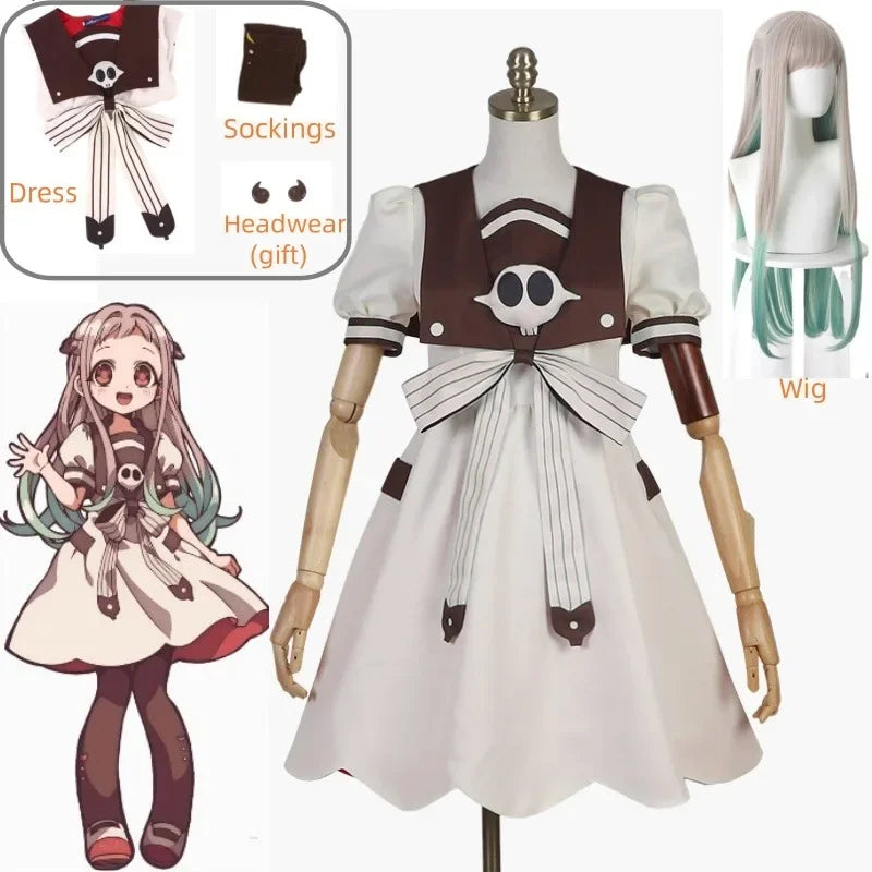 Yashiro Nene Cosplay Costume – Toilet-Bound Hanako-kun Summer Outfit Set with Wig and Accessories