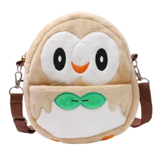 Pokemon Rowlet Plush Shoulder Bag – 7.9" Owl Crossbody Purse for Fans & Kids