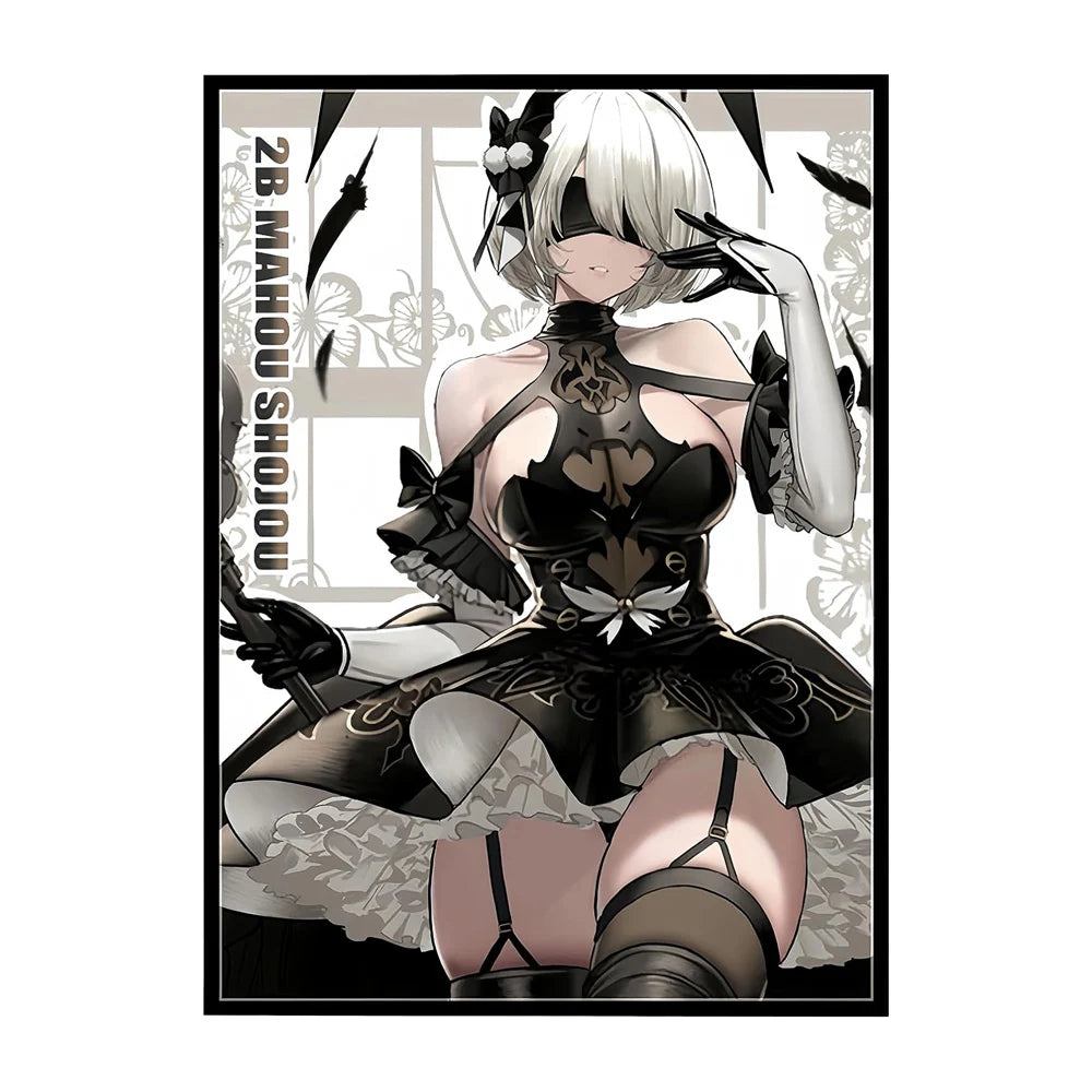 60PCS Standard Size Card Sleeves for MTG TCG Anime Art Protectors