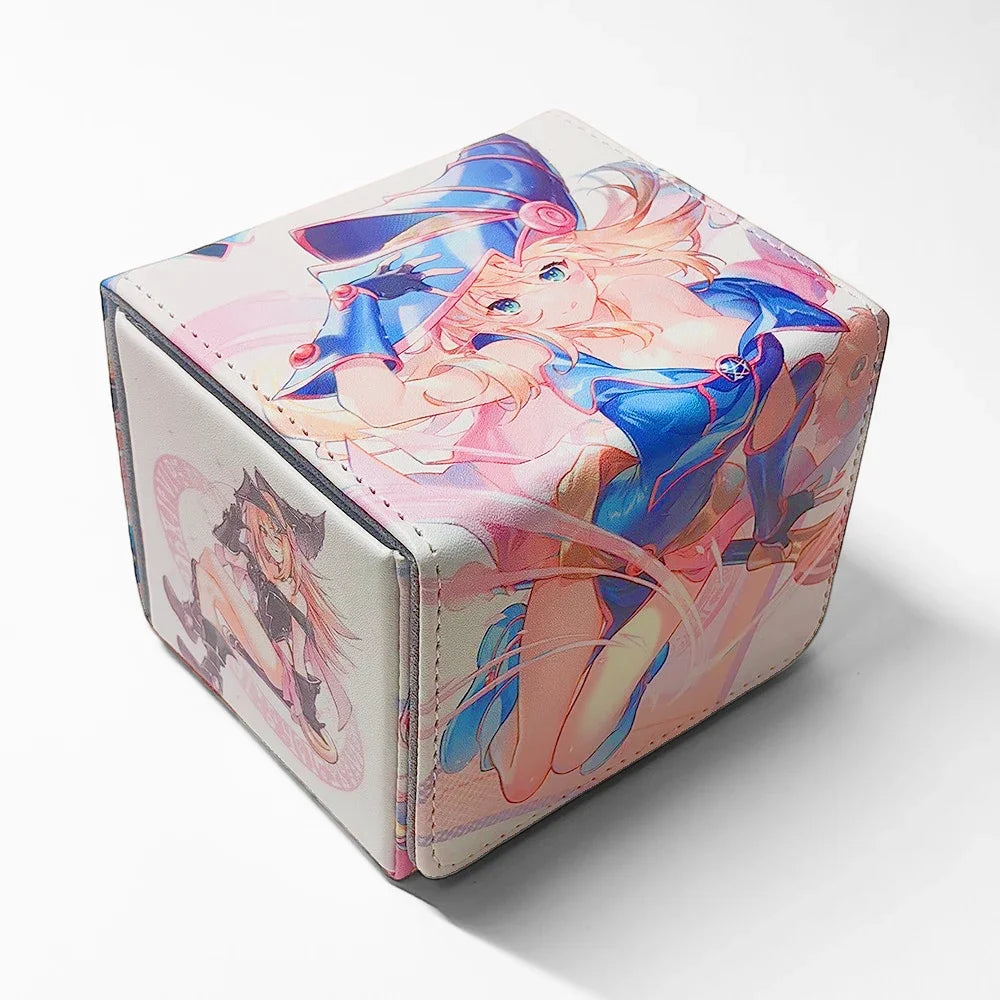 Yugioh Black Magician Girl PU Leather Deck Box Trading Card Storage