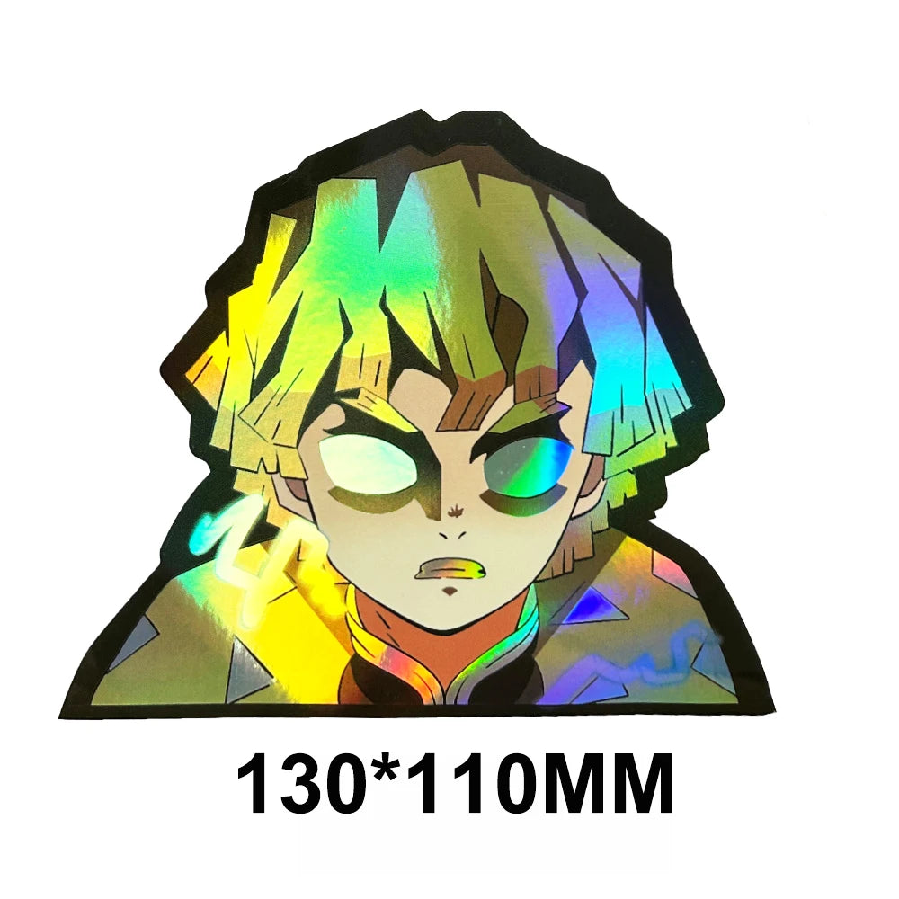 Zenitsu Thunder Flash Sticker – Demon Slayer Holographic Attack Mode
