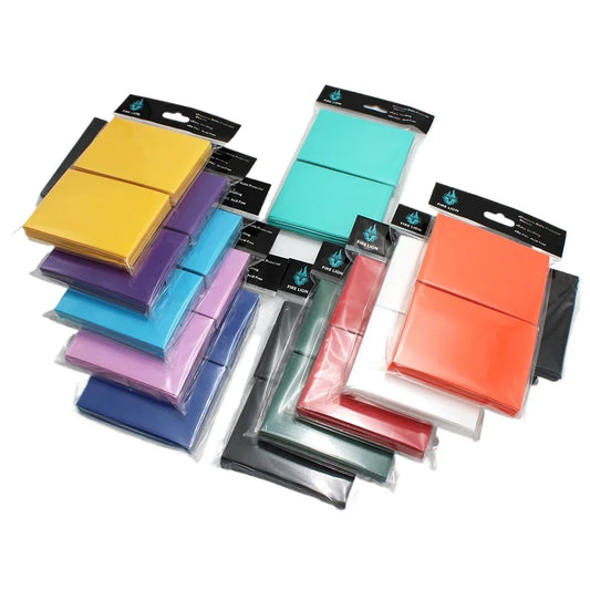 RyshePro Matte Card Sleeves – 66 × 91 mm (Standard / Pokémon & MTG Size) – 100 ct – Rainbow Color Range