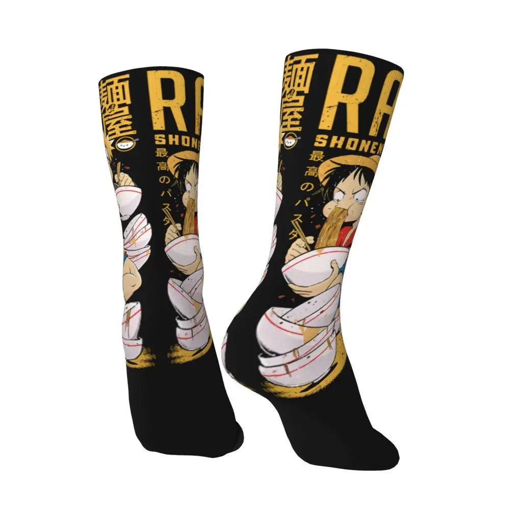 Fashion Men's Anime Socks Tony Tony Chopper Luffy Zoro Law Unisex Crew