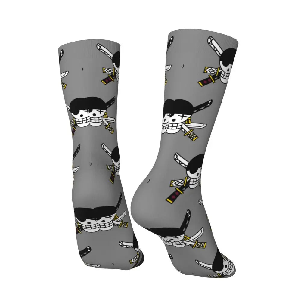 Fashion Men's Anime Socks Tony Tony Chopper Luffy Zoro Law Unisex Crew
