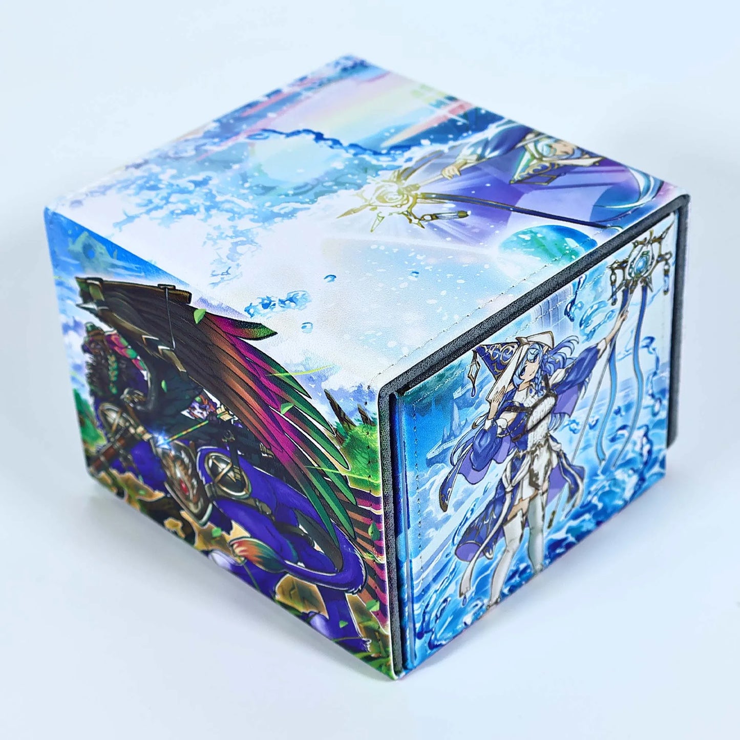 Diy Yu-Gi-Oh Aquamancer Card Storage Box Ygo Leather Collection Gift