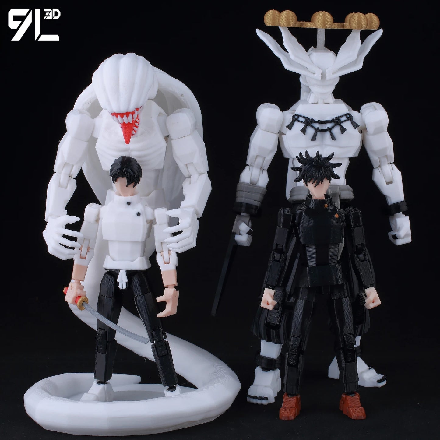 **** 9L3D Printed Jujutsu Kaisen Action Figures Sukuna Yuji Yuta Gojo
