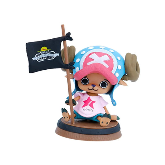 One Piece 3.5" Chopper Figure PVC Flag Edition Tony Tony Statue