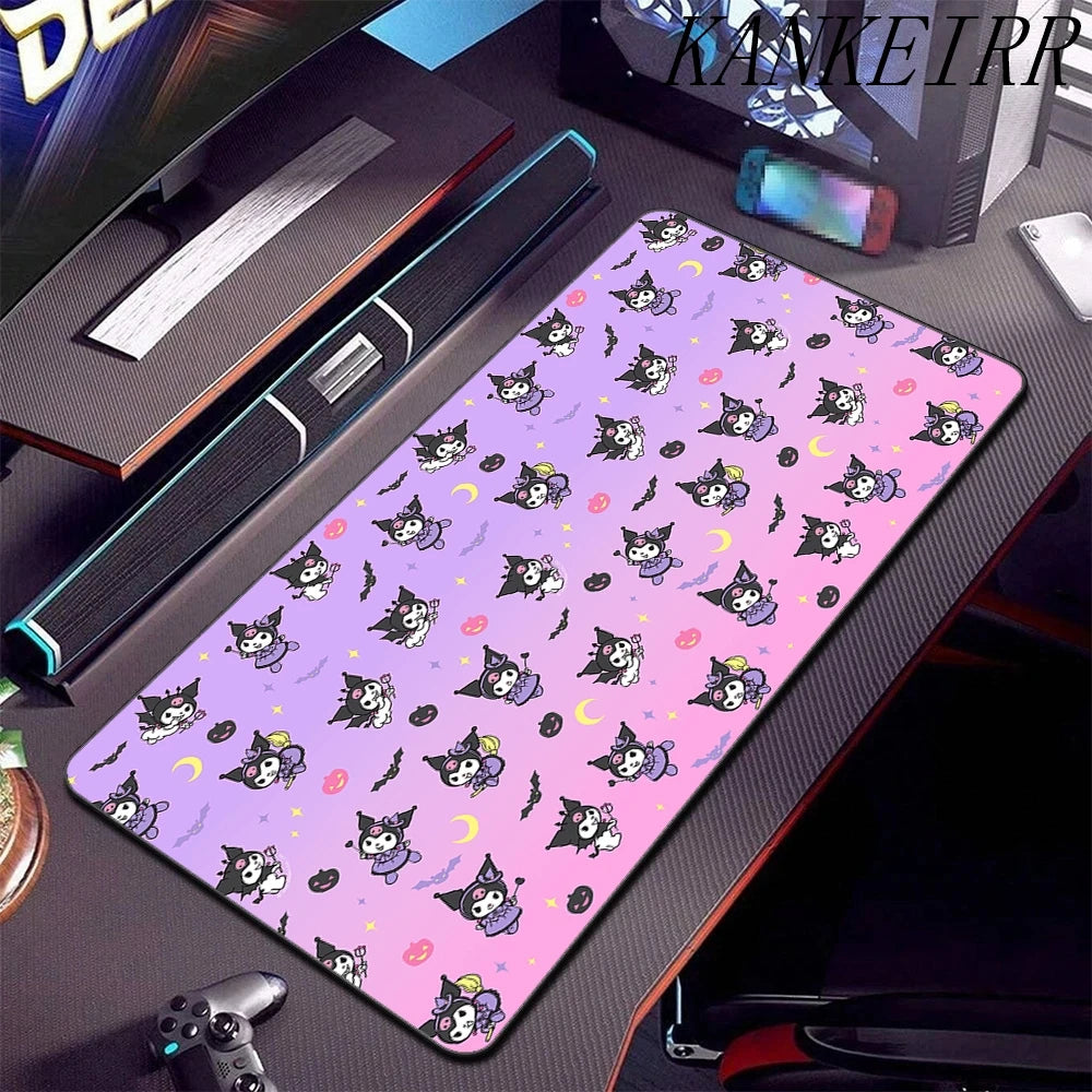 **** XXL Mouse Pad Anime Kuromi Desk Mat Gaming Rug 900x400 Waterproof Non-Slip