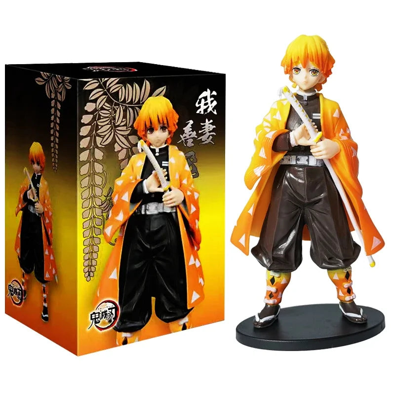 Demon Slayer Tanjiro Nezuko Zenitsu Inosuke Action Figures AnimeSnacks