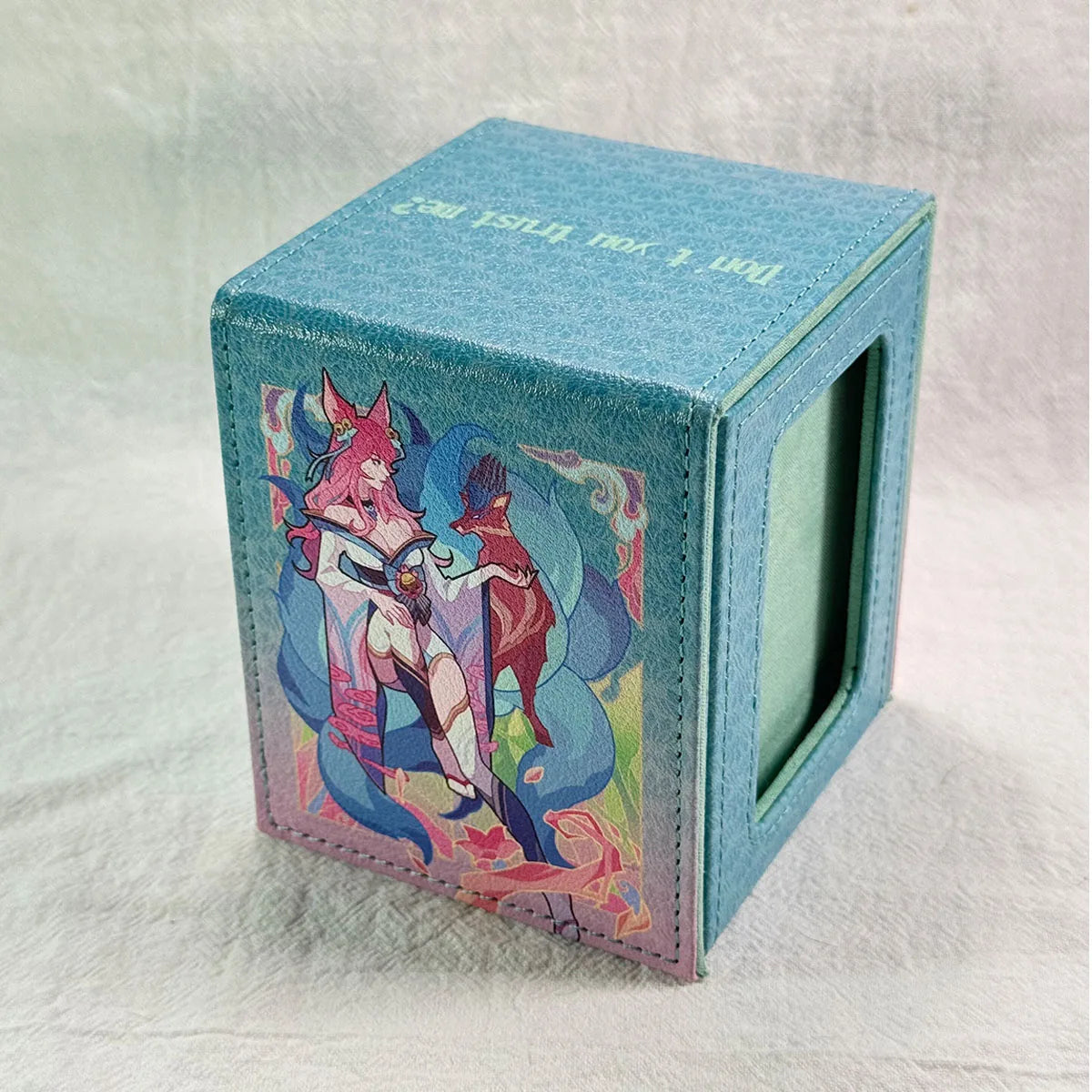 Diy Ahri Card Storage Box TCG Protection Gift Fantasy Collectible