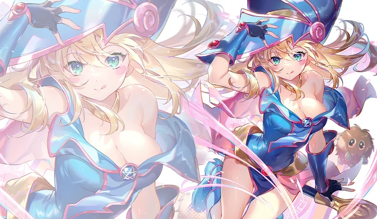 YuGiOh Dark Magician Girl Playmat TCG Mat Gaming Mouse Pad Rubber