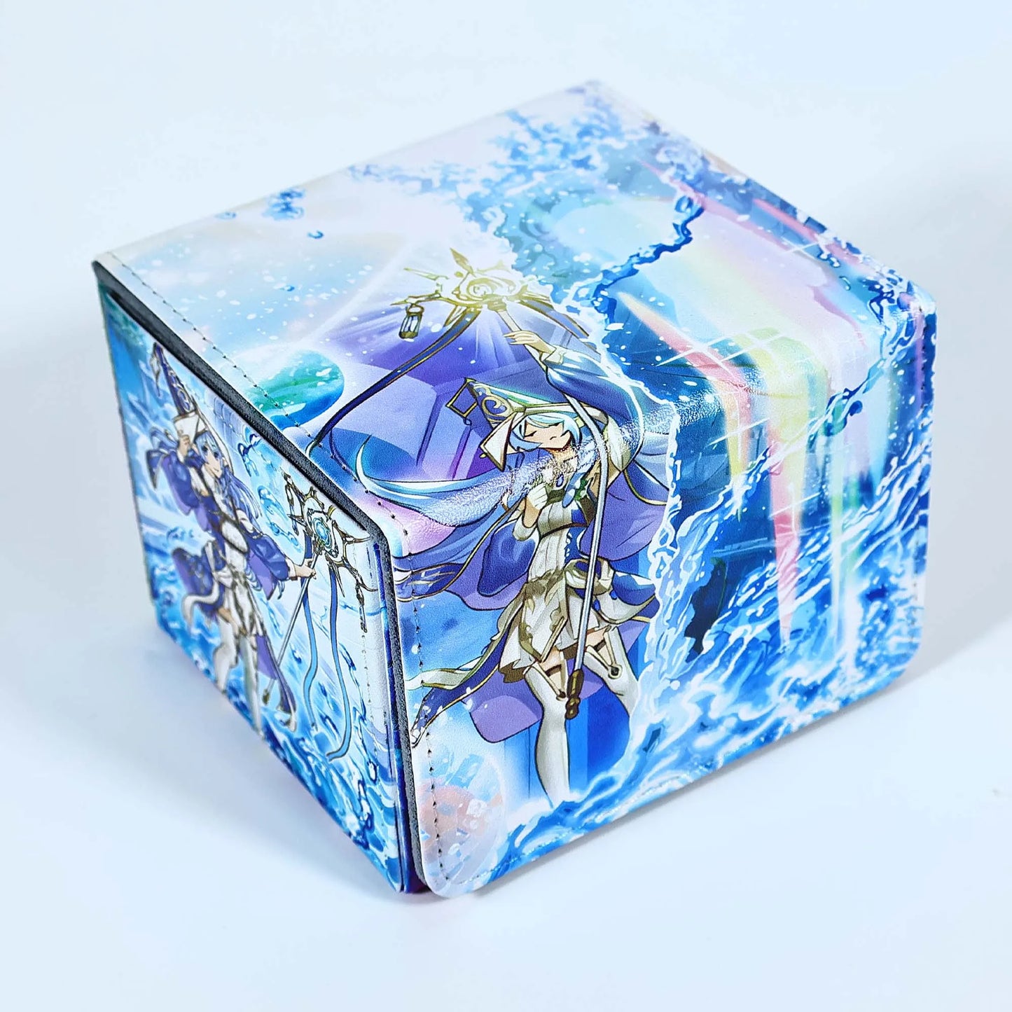 Diy Yu-Gi-Oh Aquamancer Card Storage Box Ygo Leather Collection Gift