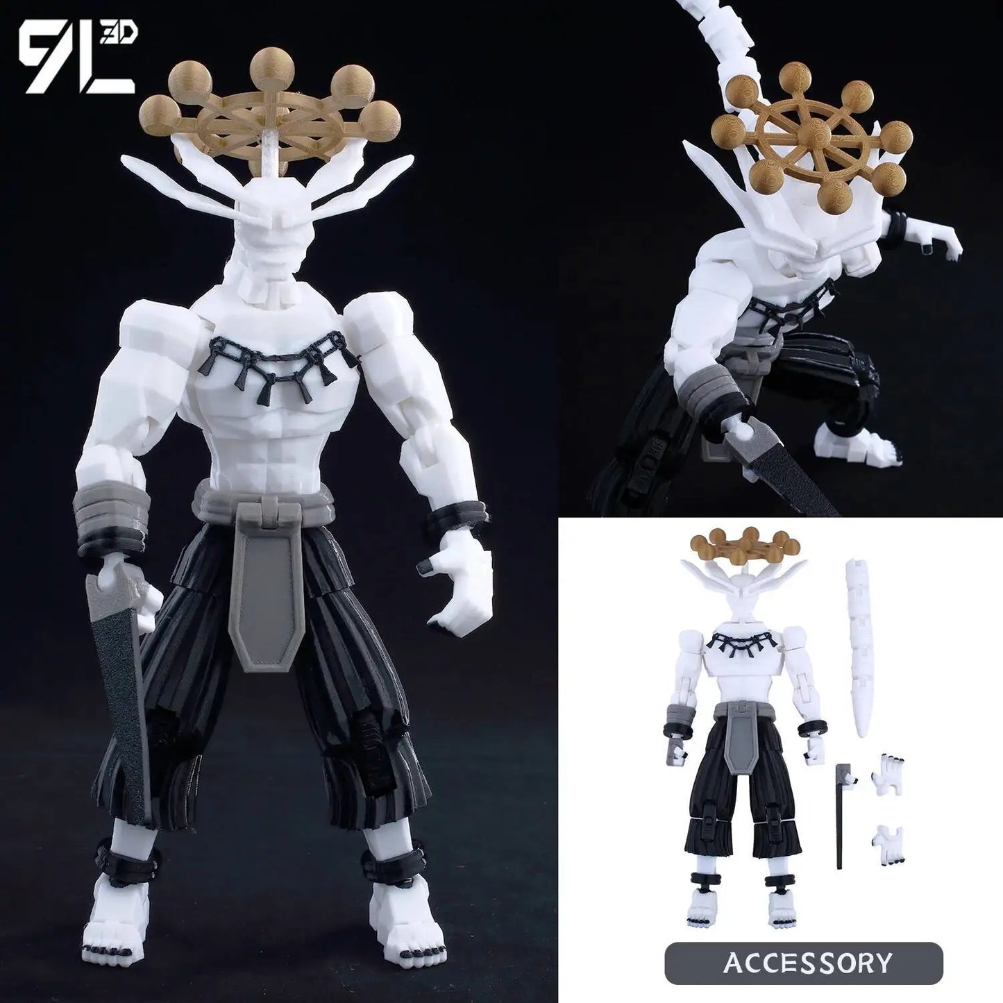 **** 9L3D Printed Jujutsu Kaisen Action Figures Sukuna Yuji Yuta Gojo